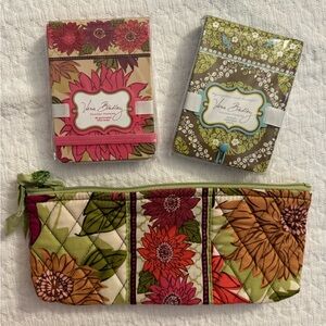 Vera Bradley Pencil Case and 2 Note pads